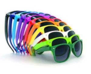 Bedrukte zonnebrillen in verschillende kleuren