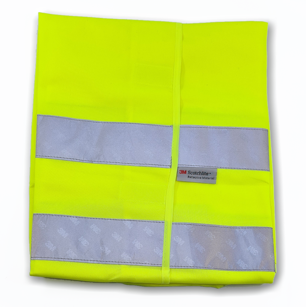 Bedrukte fluo hesjes voor een groepsactie