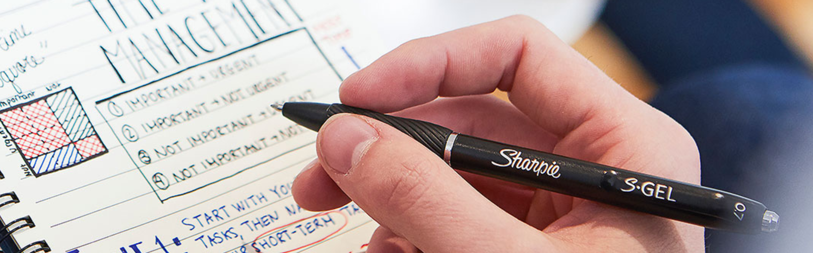 Sharpie balpennen bedrukt met een bedrijfslogo